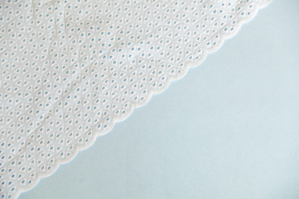 eyelet edge fabric