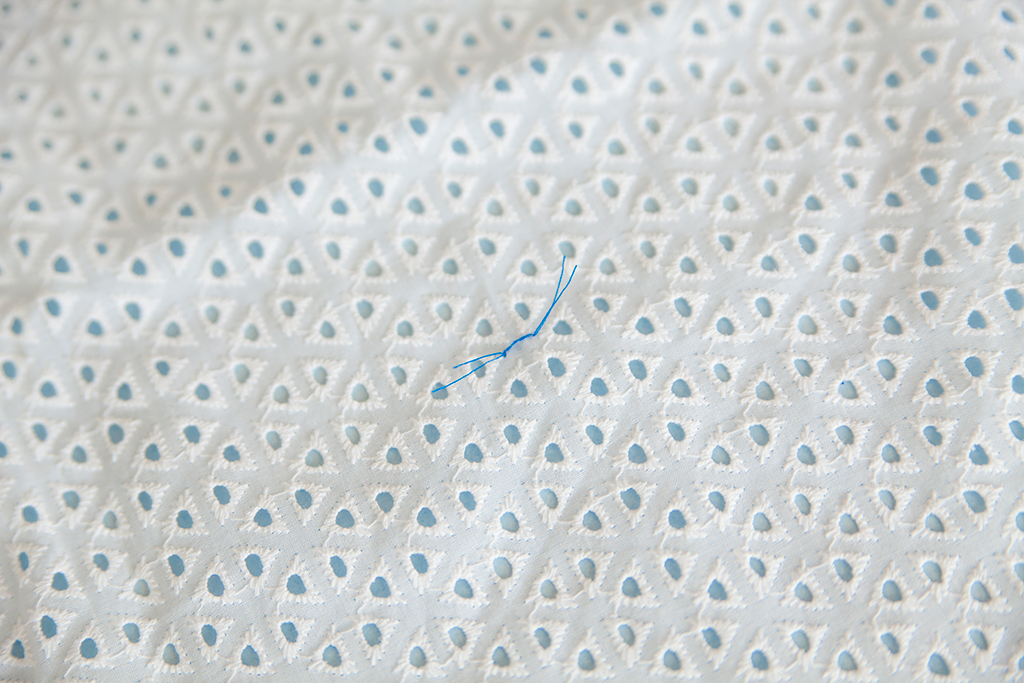 Sewing with Eyelet Fabric