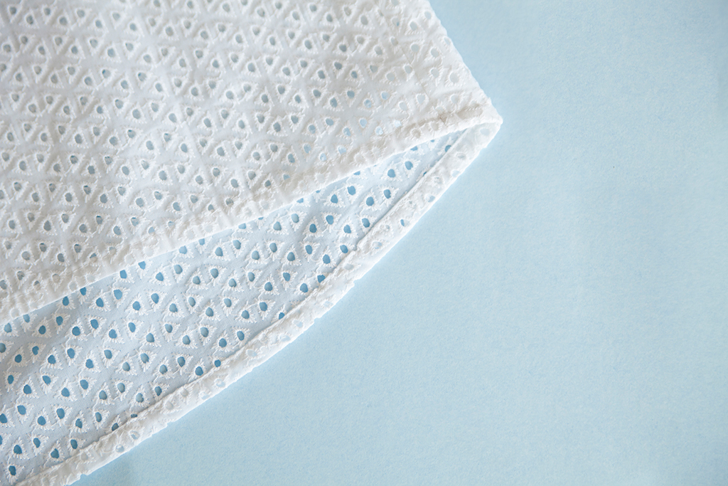 Sewing with Eyelet Fabric