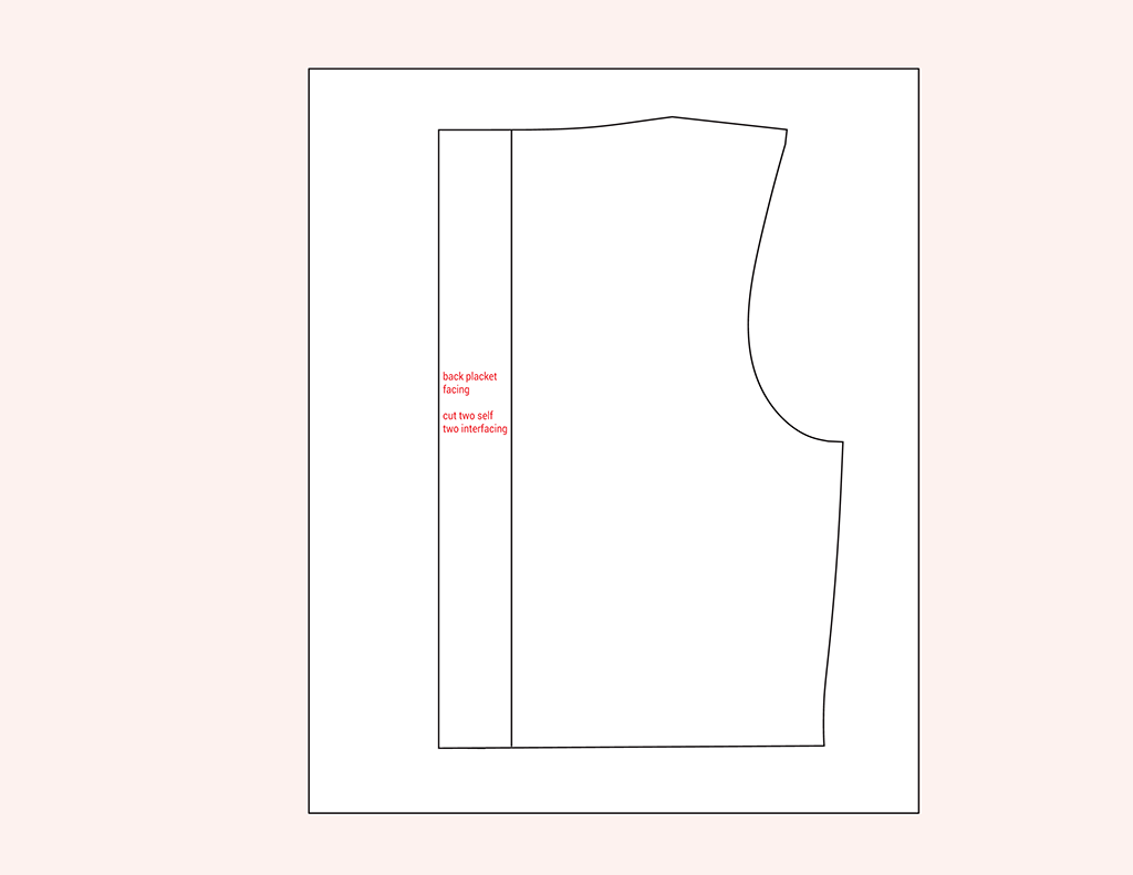 How to Create a Center Back Placket (in a garment without a Center