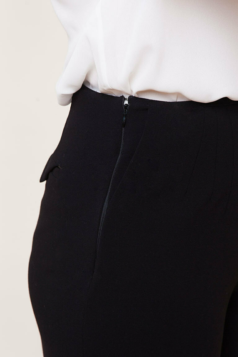Buy Whistles Jade Black Side Zip Trousers from Next Malta
