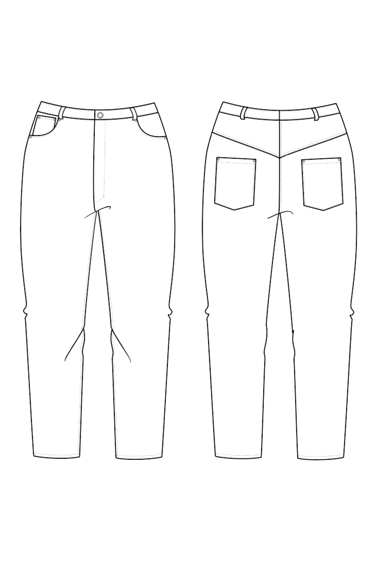 The Tessa Jeans Sewing Pattern, by Seamwork