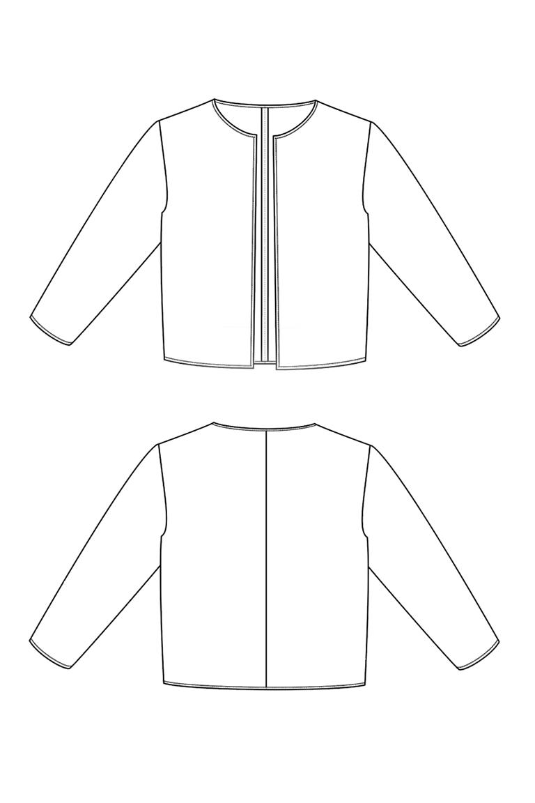 The Lilliana Jacket Sewing Pattern, by Seamwork