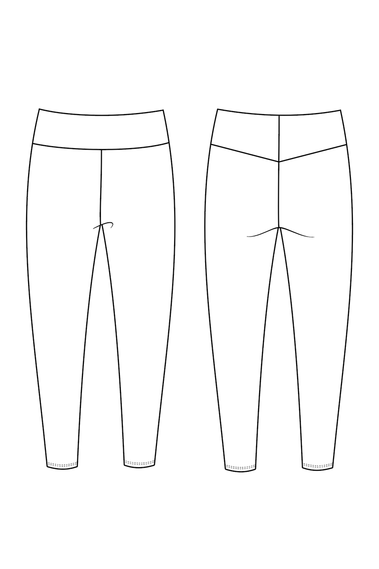 The Shelly Legging Sewing Pattern, by Seamwork