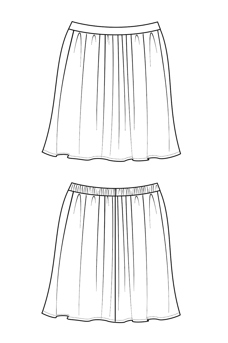 The Jenna Skirt Sewing Pattern, by Seamwork
