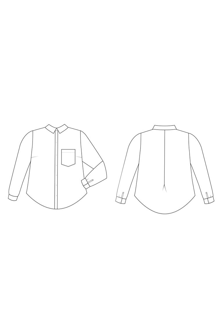 The Rachel Shirt Sewing Pattern, by Seamwork