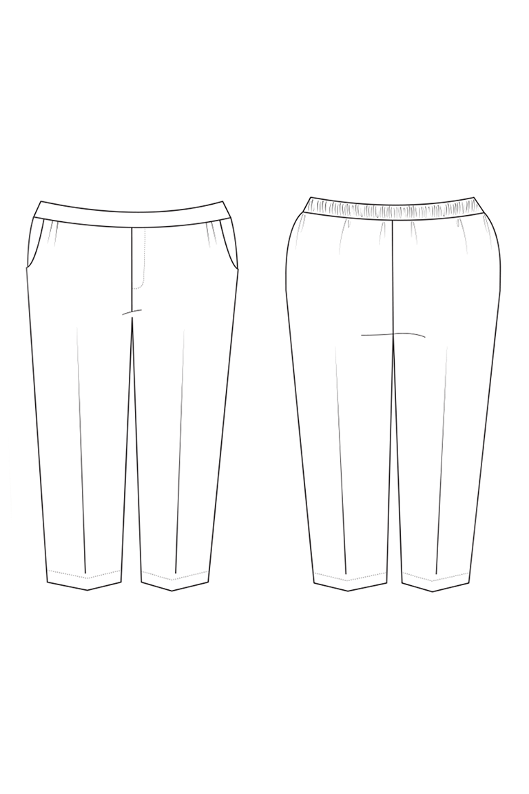 The Clover Pants Sewing Pattern, by Seamwork