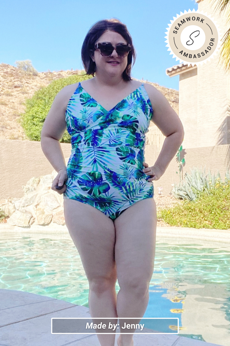 The Crosby Swimsuit Sewing Pattern, by Seamwork