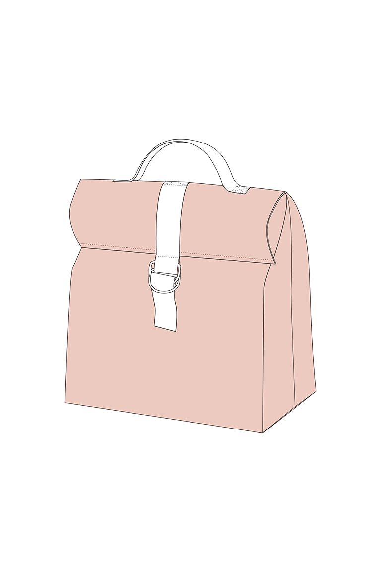 Cotton Linen Lunch Insulated BaCotton Linen Lunch Insulated Bag Cute  Printing Sack Lunch Bag for Women - Pink
